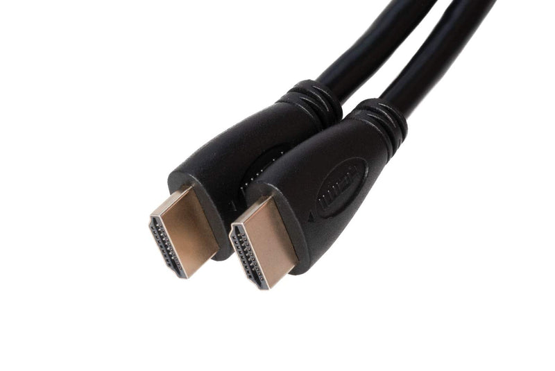 15FT Premium Gold Plated HDMI Cable with Audio & Ethernet Return Channel, v 1.4, 1080P FHD, Compatible with TV, DVD, PS4, Xbox, Bluray (15FT, Black) 15FT