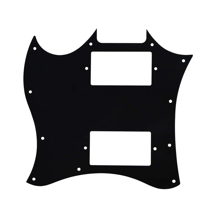 IKN Full Face SG Pickguard Guitar Scratch Plate with Screws Fit SG Guitar Epiphone SG G310 Part, 3Ply Black