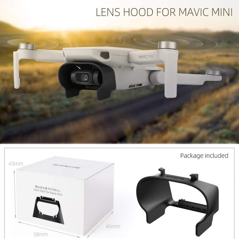 Mavic Mini Anti-Glare Camera Protector Hood, Lens Cover Guard for DJI Mavic Mini/Mavic Mini 2 Anti-Glare Hood