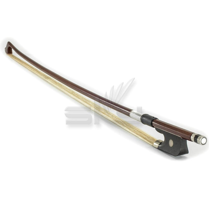 SKY 4/4 Full Size Cello Bow Round Stick Ebony Frog Brazil Wood Mongolian Horsehair Well Balanced Brazilwood Round Stick