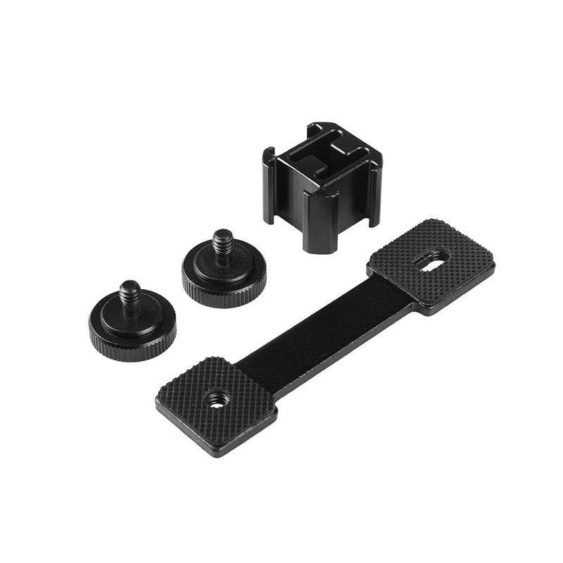 Triple Cold Shoe Mount Plate Vlog Microphone Flash Light Stand Extension Bracket for Zhiyun Smooth for DJI OSMO Mobile 2 and Feiyu Stabilizer