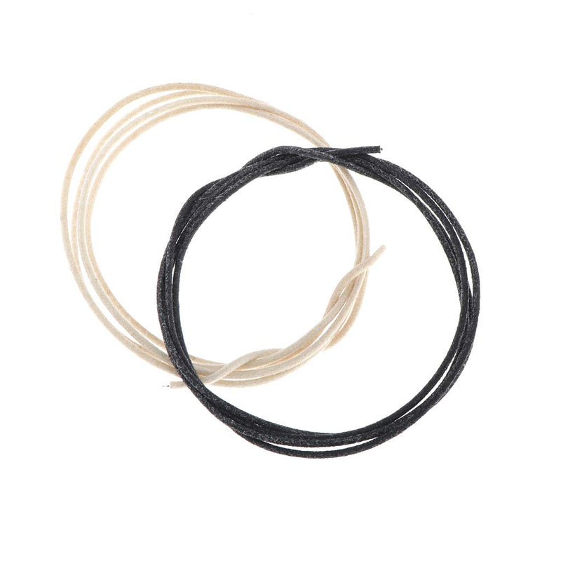 Alnicov 3.3 Feet Pre-tinned Guitar Wire 22awg -22ga Cloth-covered Push Back Vintage-style Guitar Wire