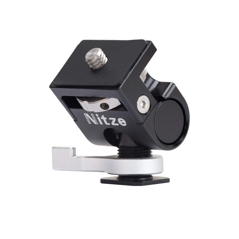 Nitze Low Profile Monitor Holder Mount with QR Lock Cold Shoe to 1/4”-20 Screw-N54-F1 N54-F1