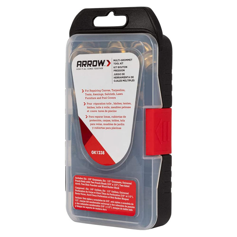 Arrow GK1238 3/8" and 1/2" Multi-Grommet Tool Kit