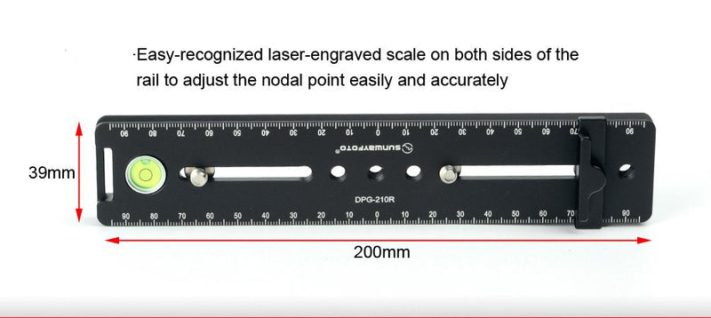 [AUSTRALIA] - SUNWAYFOTO DPG-210R 200mm QR Plate / Nodal Rail Arca / RRS Compatible Sunway 210 