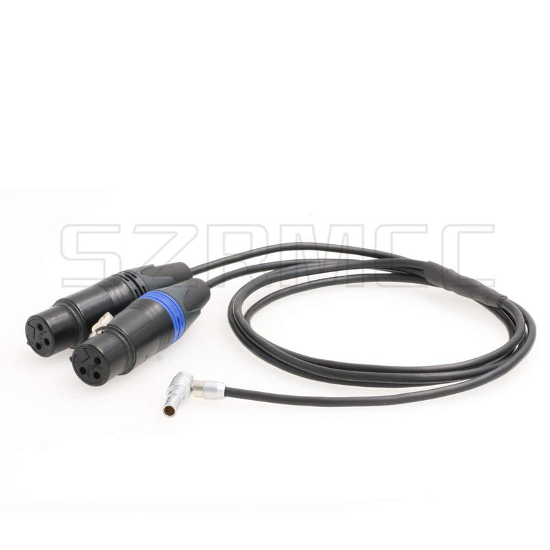 SZRMCC Mic Dual Channel XLR 3 Pin Female to 00B 5 Pin Audio Cable for Arri Alexa Mini and Z CAM E2 Camera