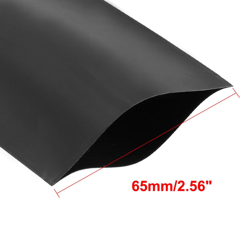 uxcell Battery Wrap PVC Heat Shrink Tubing 65mm Flat Width for AA Power Supplies 5 Meters Length Black