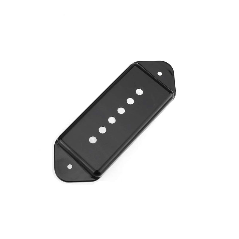 [AUSTRALIA] - Musiclily Pro 49.2mm P90 Dog Ear Short/Low Neck Position Pickup Covers for USA Les Paul/Vintage Style Epiphone, Black (Set of 2) 