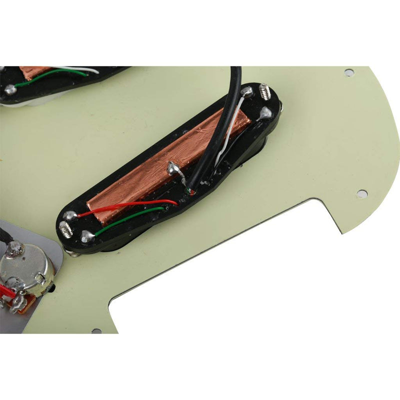 Surfing Triple Rails Loaded Prewired Pickguard Electric Guitar Guard Plate - Mint Green