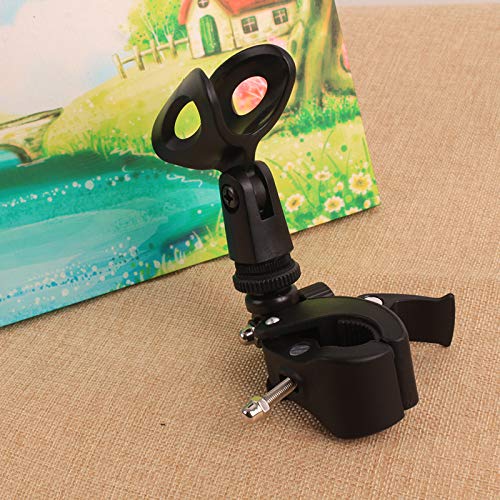 MEINUOKE Mic Clamp Microphone Stand Grip Mount with Clip Holder