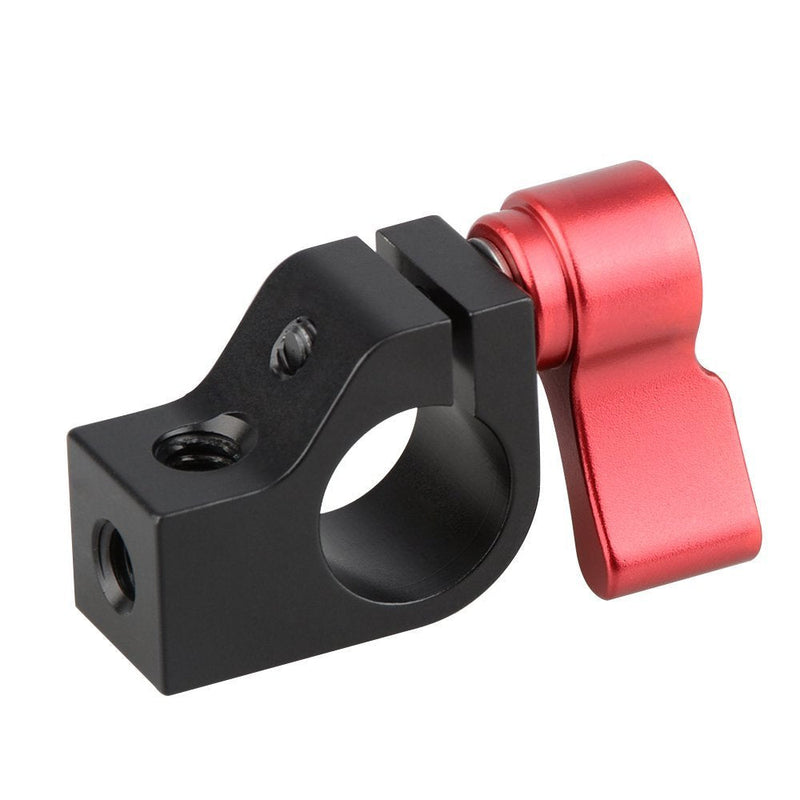 [AUSTRALIA] - CAMVATE 15mm Single Rod Clamp with Two 1/4"-20 Screw Hole for Camera DSLR Rail System(Red, 2 Pieses) - 1781 