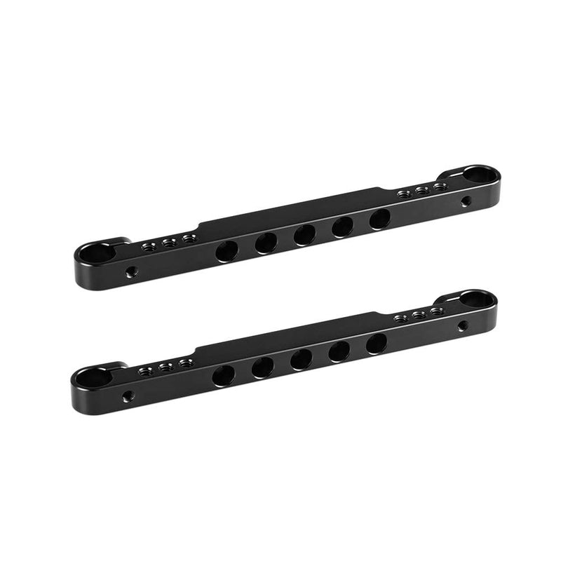 CAMVATE 200mm Aluminum Bar with 15mm Rod Adapter for DIY Camera/Monitor Cage Rig (2 Pieces)