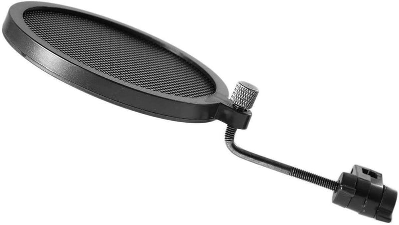 [AUSTRALIA] - Dragonpad USA- 3" Mini Microphone Studio Pop Filter with Clamp - BLK/BLK [Mini] Black (Mini) 