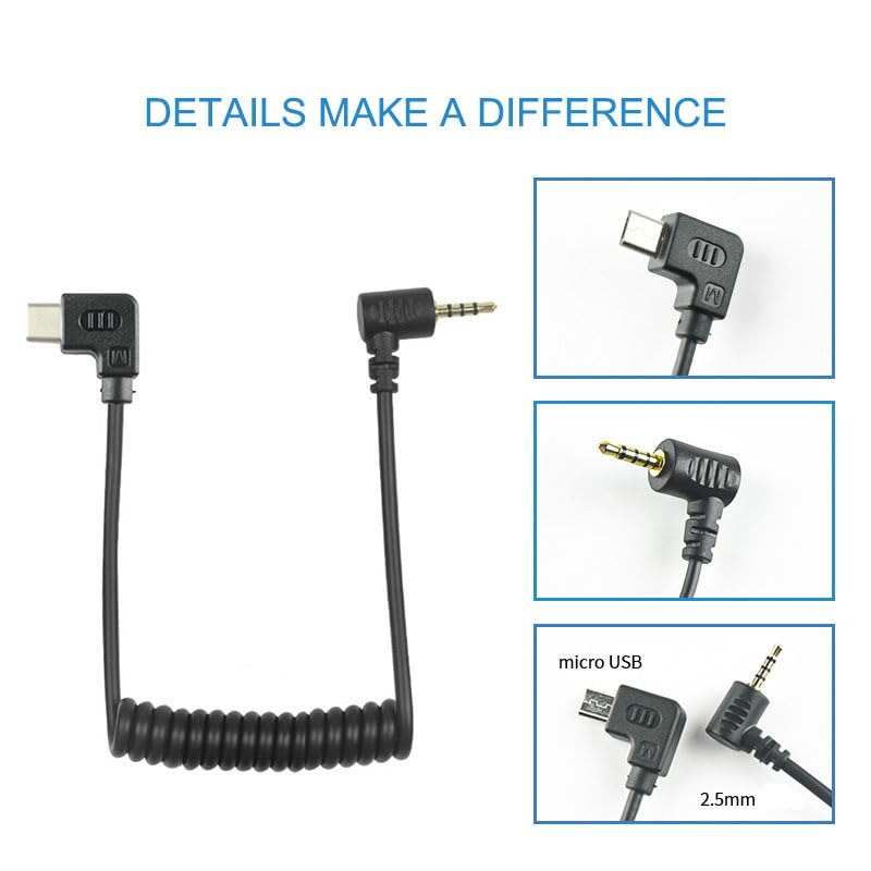 Flisumon 2.5mm Remote Control Shutter Release Cable for Panasonic GH2/ GH3/ GH4 /GH5 /GH5s /G6/ G7/G85/ G9 Zhiyun