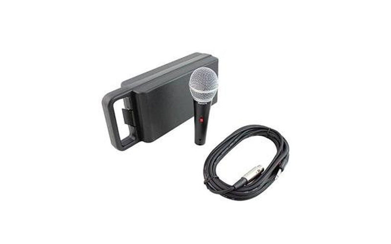 Numark WM200 - Handheld Dynamic Microphone Engineered for DJ Live Performance with Mounting Clip, 20 ft Shielded Cable and Hard, Foam-Lined Carry Case Single