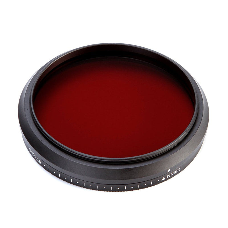 Fotga 77mm Six-in-One Adjustable Infrared IR Pass X-Ray Lens Filter 530nm to 650nm 680nm 720nm 750nm