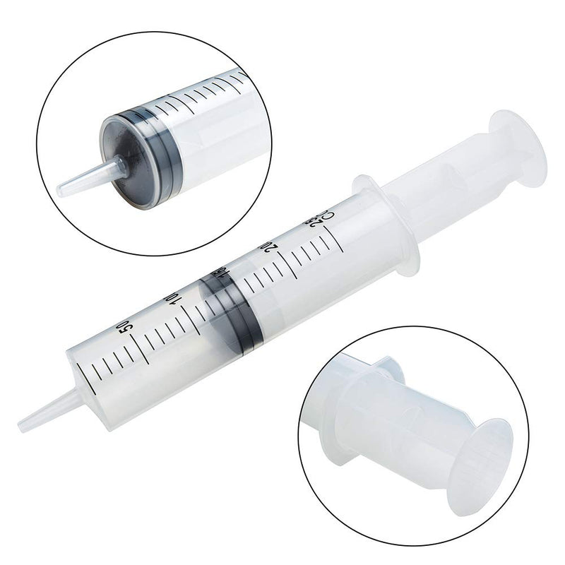 250ml Syringe with Tube, Extra Large Plastic Syringe with Tubing for Glue Dispensing, Scientific Labs, Watering, Refilling