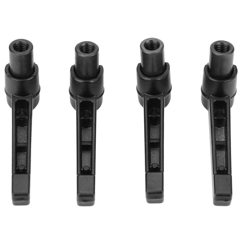 4Pcs Stainless Steel Adjustable Fixing Handle Machine Knobs M4/5/6/8/10/12 Female Thread(M10(80mm Handle)) M10(80mm Handle)