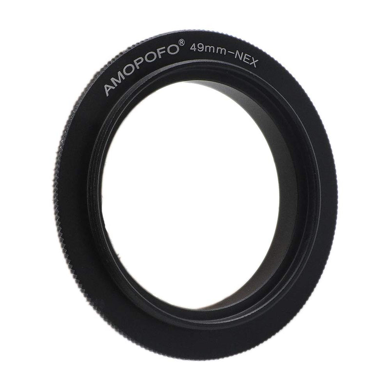 49mm Filter Thread Macro Reverse Mount Adapter Ring,& for Sony E-Series Camera A6500 A6300 A5100 A6000 A5000 A3000 NEX-5T NEX-3N NEX-6 NEX-5R NEX-F3 NEX-3 NEX-5 A7RIII A9 A7III A7 A7s A7R A7II A7RII A 49mm to NEX Reverse Adapter Ring
