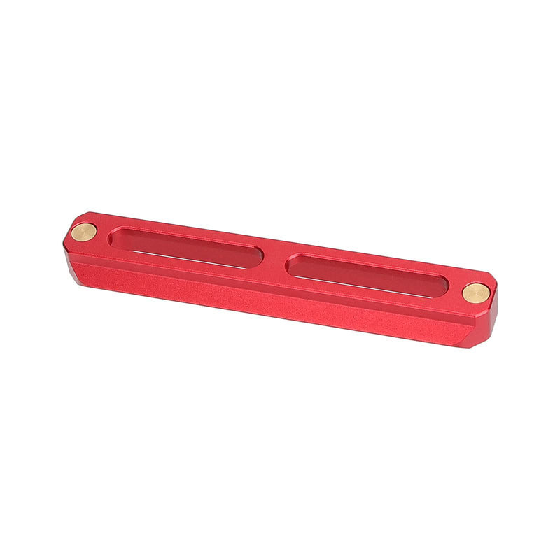 CAMVATE Standard Safety Rail Quick Release Bar with Anti-Fall Spring Pins for DSLR Camera Cage Rig(100mm,Red) - 2988 100 mm