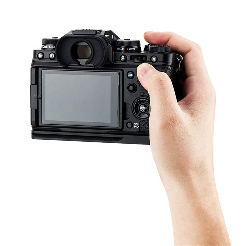 JJC Metal Hand Grip L Bracket for Fujifilm Fuji X-T4 XT4 Anti-Slip Holder, w/Battery Compartment Opening & Arca Swiss Type Quick Release Tripod Mount For Fujifilm X-T4