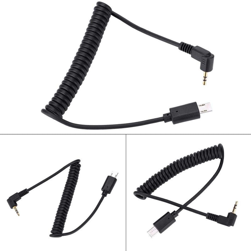 RM-VPR1 3.5mm/2.5mm S2 Shutter Release Cable Cord for Sony A7III/A9/A99 II/A7 II/A6500 Camera(2.5mm-S2) 2.5mm-S2