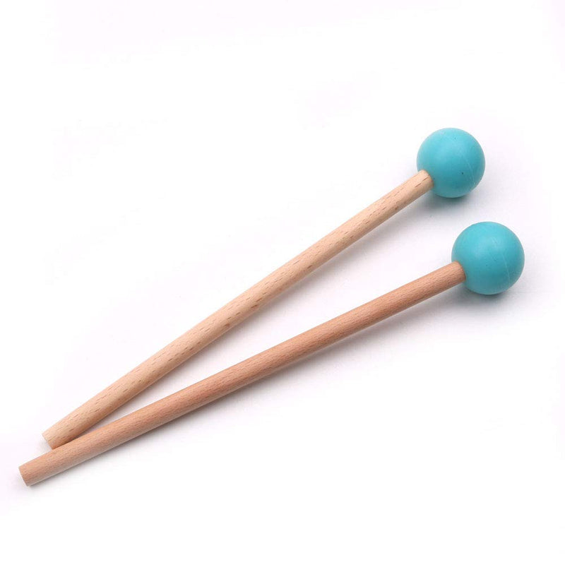 Tzong 2Pcs 7.28" Long Blue Marimba Sticks Mallets Xylophone Piano Hammer Percussion Instrument Accessories