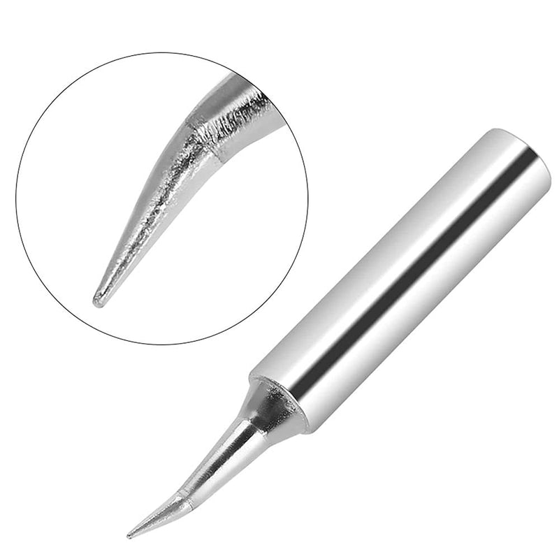 Saipe 10pcs Soldering Iron Tips, 900M-T Solder Welding Replacement Tip Kit for Hakko, Radio Shack, TENMA, ATTEN, Quick, Aoyue, Yihua Soldering Station (900M-T-IS) 900M-T-IS
