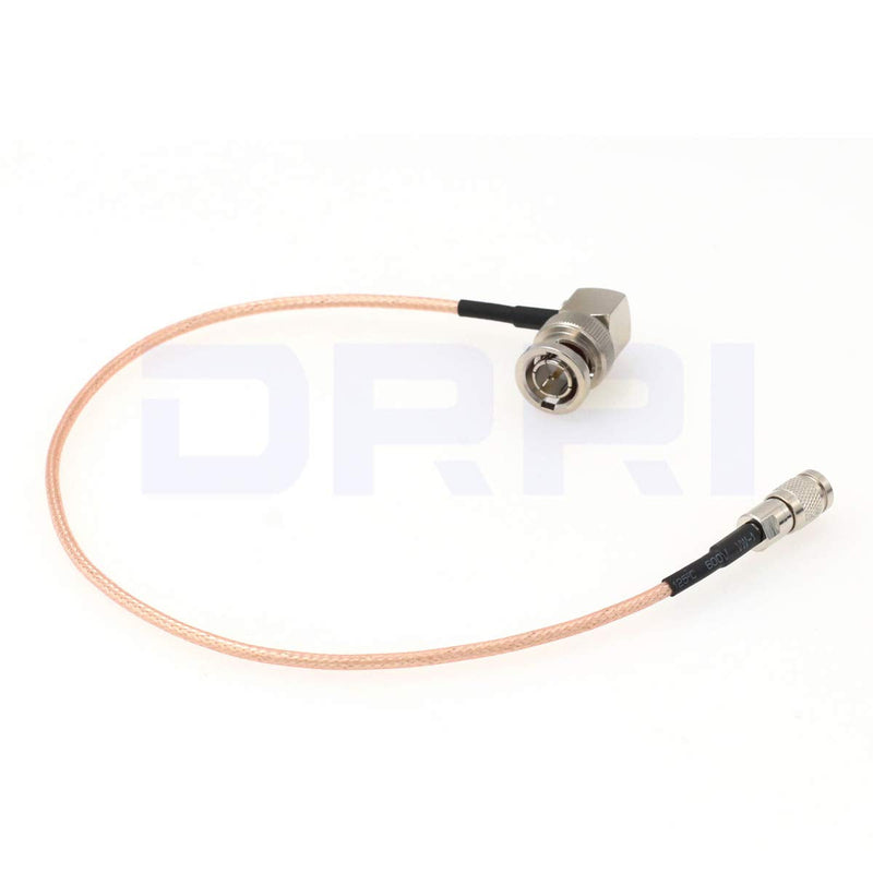 DRRI Right Angle BNC to Mini-SDI HD 1.0/2.3 Din RG179 Plug SDI Pigtail Cable