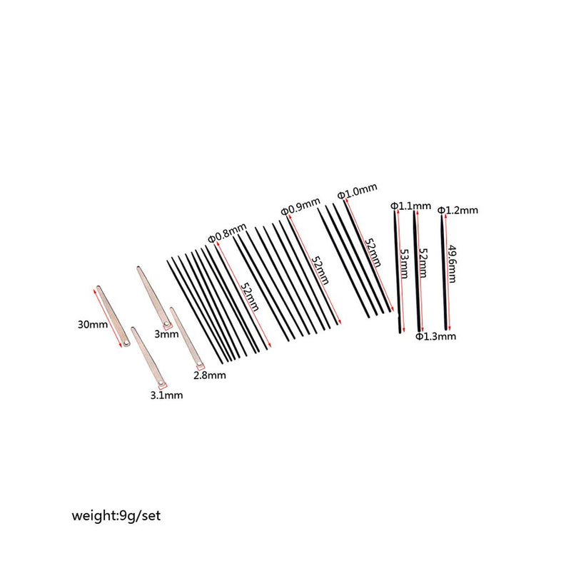 Alnicov 1 Set 24pcs Sax Spring Needles+4pcs Sax Spring Leaf Screws DIY Saxophone Accessory