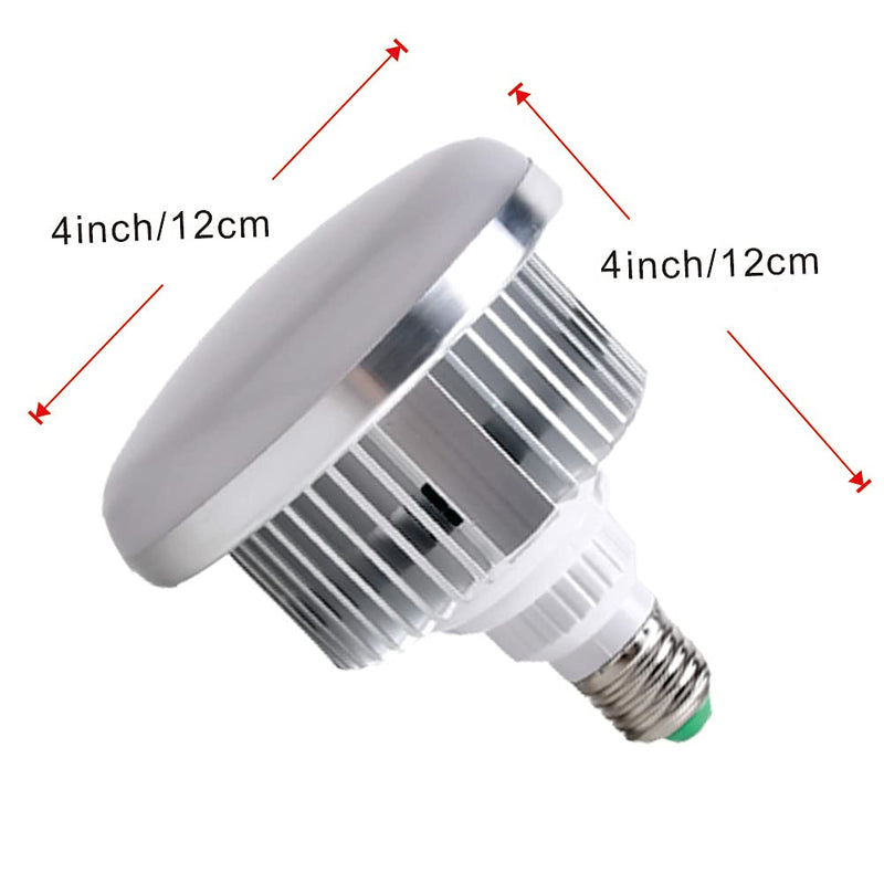 Aqirui 85W Light Bulb Dimmable Tricolor LED Bulbs 5500K Spiral Softbox Bulb in E27 Socket for Photography Photo Video Studio Lighting 1 Pack