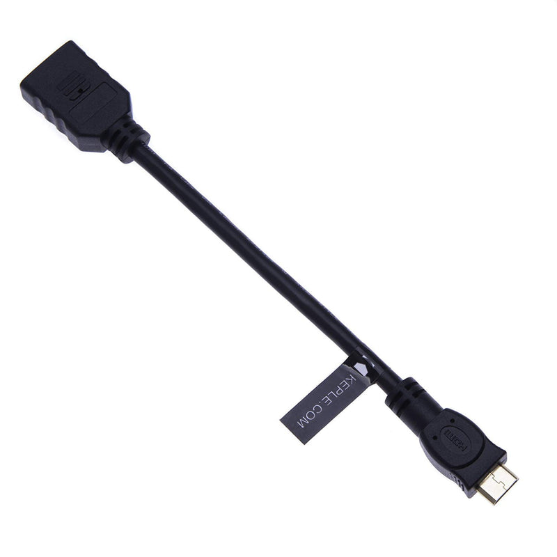 Mini HDMI to HDMI Adapter Cable for Tablet, Camera, Canon EOS-1D, EOS 5D, 60D, 70D, 80D, 100D, 750D, 760D, 1100D, 1200D, 1300D, Nikon Coolpix 1 AW1, J1, J3, S1, V1, V2 to TV HDTV LCD Monitor Projector