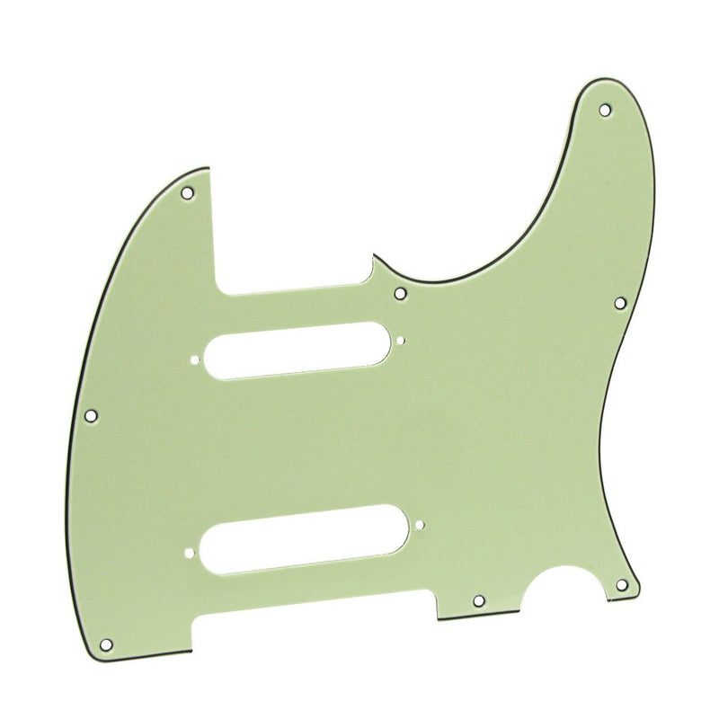 IKN 3Ply Mint Green 8 Hole Guitar Tele Pickguard Plate with Screws Fit Fender Nashville Telecaster Pickguard Replacement