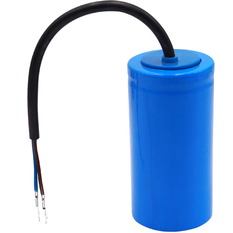 Tnisesm 150uF CD60 Motor Start Running Capacitor 450V AC 2 Wires for Start-up of AC Motors with Frequency of 50Hz/60Hz Such as Motor Pump Starts Running