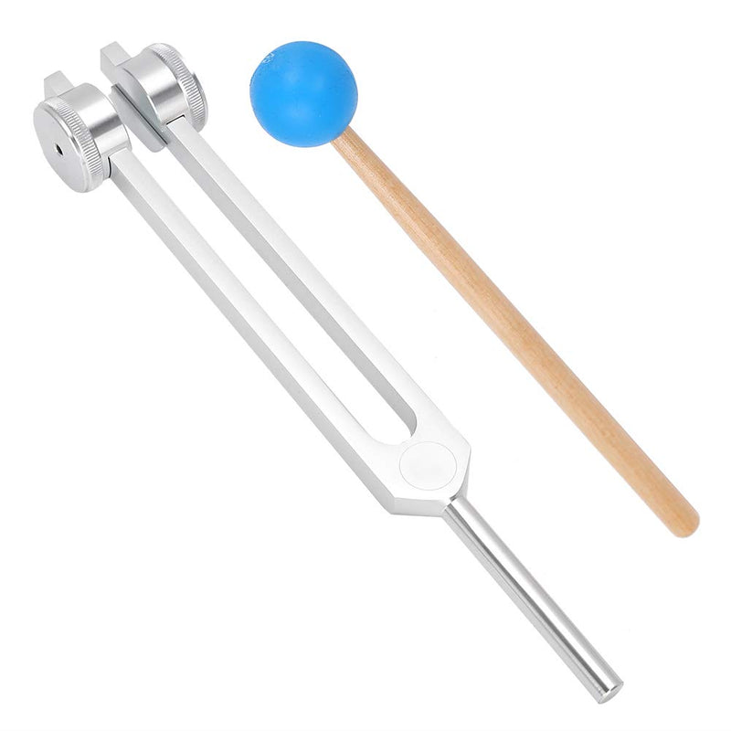 126.22Hz Yoga Meditation Tuning Energy Fork With Hammer, Aluminum Alloy Tuning Fork Gift Tuning Fork Chakra Tuning Fork Widened And Thickened