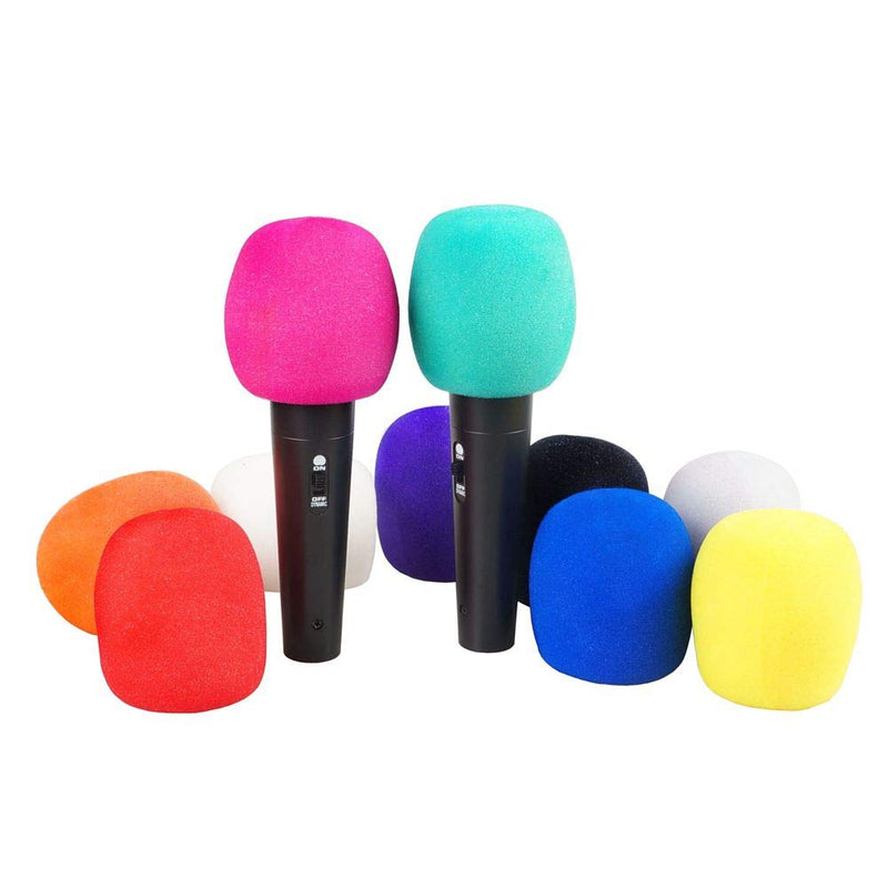 [AUSTRALIA] - SUNYIN Microphone Cover Colorful Foam Microphone Cover Handheld Mic Cover Accessories Protect Microphone (ten color) ten color 