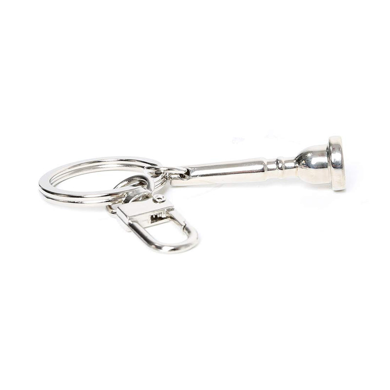 Curtis Trumpet Mouthpiece Themed Key chain/Key holder/Key ring (Silver) Silver
