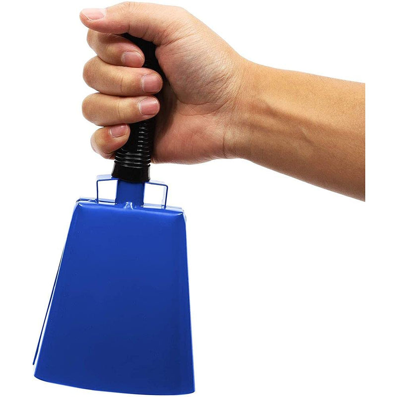 Cowbells with Handles, Blue Noise Makers Set (9.5 Inches, 2-Pack)