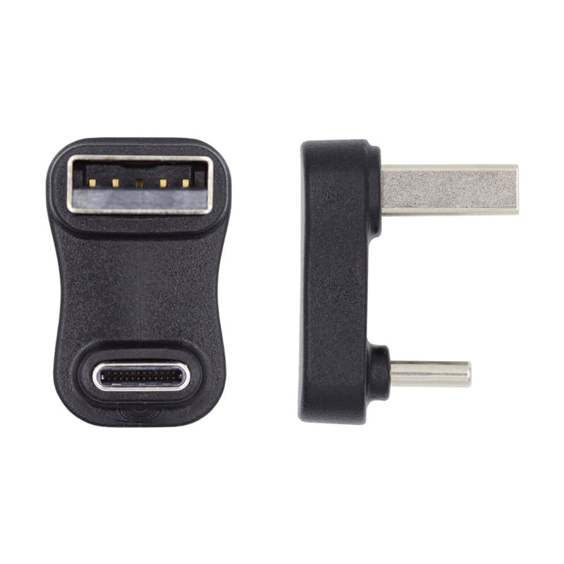 xiwai USB 3.1 Type C Male to USB3.0 A Type Male 10Gbps Data Down Opposite U Shape Back Angled Charge Adapter 90 Degree for Laptop Phone