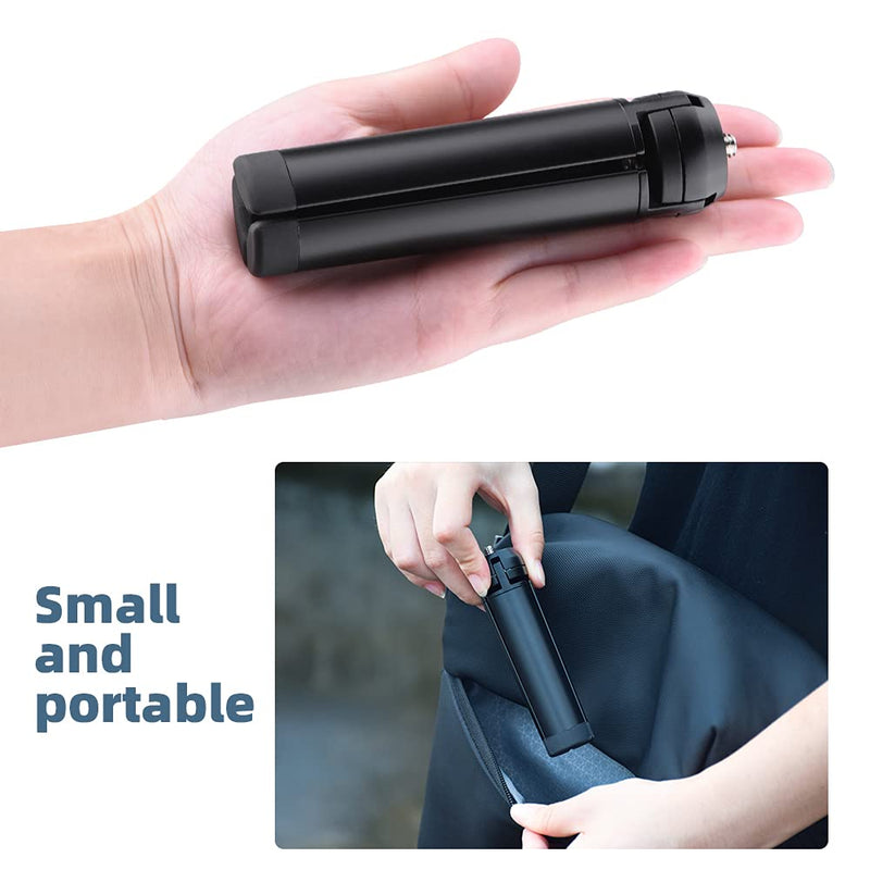 HeiyRC Mini Vlog Tripod for DJI OM 4 5 Osmo Mobile 2 3 ZHIYUN Smooth Hohem Feiyu Stabilizer SLR Camera Desktop Tabletop Stand Grip Metal Type