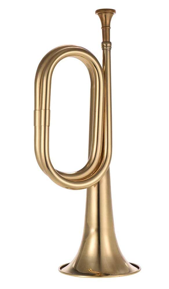 Liyafy Trumpet Brass Cavalry for Professional Cavalry Bugle Military Orchestra Gold Gold-01