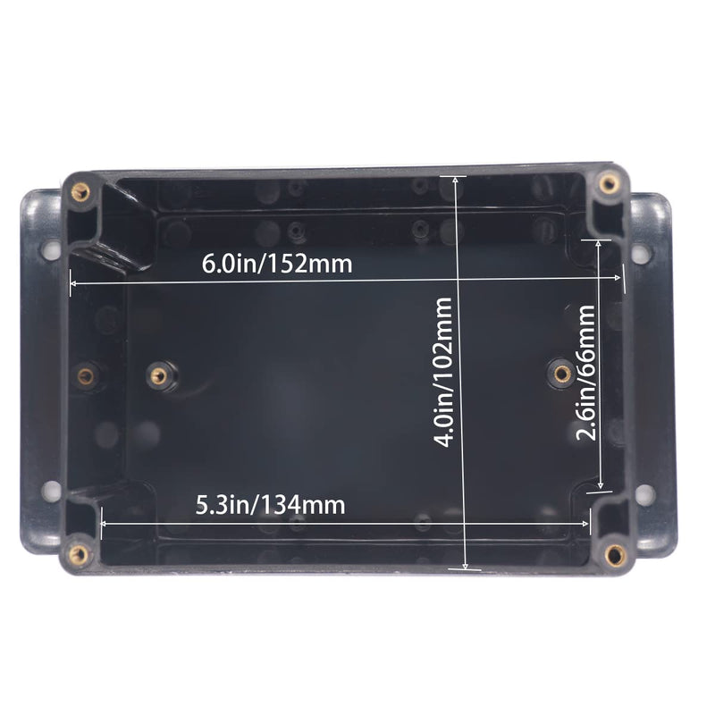 [AUSTRALIA] - YETLEBOX Watertight Junction Box, IP67 Waterproof Project Box Durable ABS Plastic Electronic Enclosure Case for DIY Electrical Project with Wall Fixed Ear 6.30" x 4.33" x 3.54"(160 x 110 x 90 mm) 6.30" x 4.33" x 3.54" 