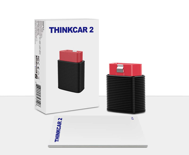 thinkcar Thinkcar 2 OBDII Bluetooth Scanner Engine Code Reader Full System Car Diagnostic Tool for iOS & Android with 15 Maintenance/Reset Services One size black