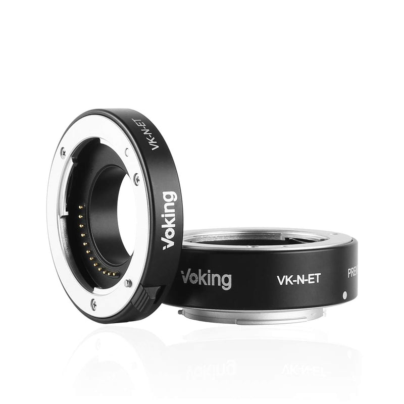 Voking VK-N-ET 10mm+16mm Auto Focus Macro Extension Tube Adapter Ring Premium Kit for Nikon Mirrorless 1 Mount Cameras J1 J2 J3 V1 V2 V3