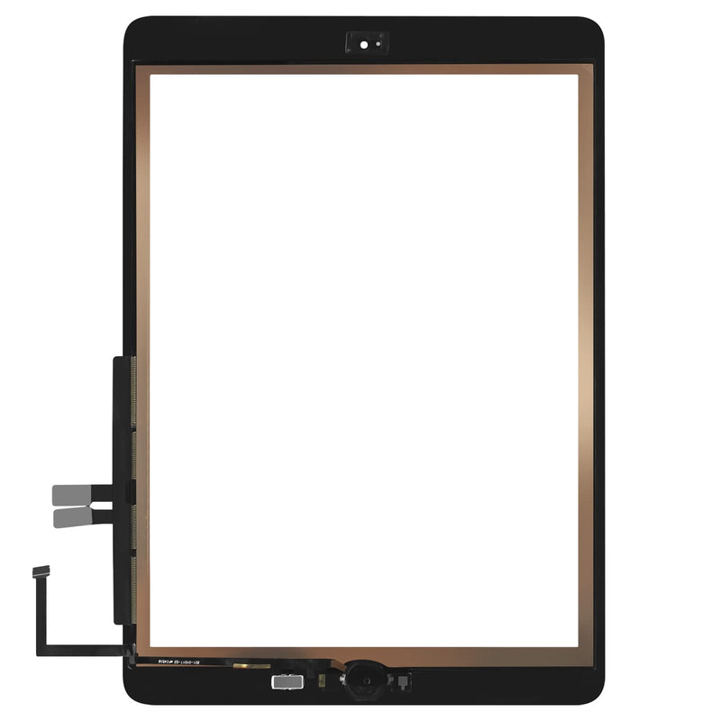 GBOLE 10.2" for iPad 9th Gen 2021 (A2602 A2603 A2604 A2605) Screen Replacement Glass Touch Digitizer Premium Kit + Home Button, Tools, Adhesive - Black