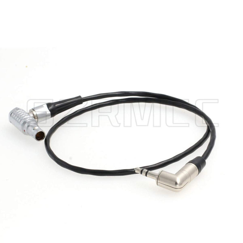 SZRMCC 0B 5 pin to Right Angle 3.5mm Tentacle Sync Zaxcom Timecode Cable for ARRI Alexa Mini Camera/XT Sound Devices