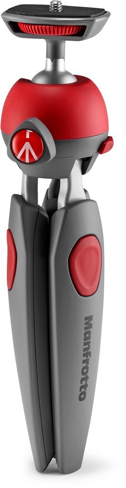 Manfrotto PIXI EVO 2-Section Mini Tripod, Red (MTPIXIEVO-RD)