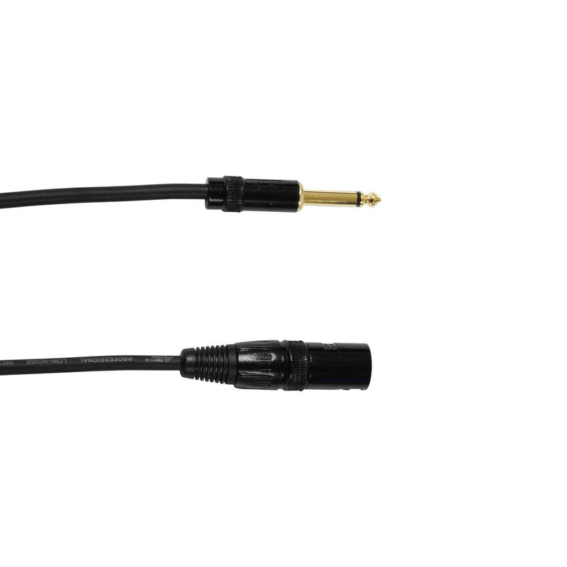 [AUSTRALIA] - Audio 2000s E05112P2 1/4 Inch TS to XLR Male 12 Feet 2 Pack Audio Cable (12 Feet) 