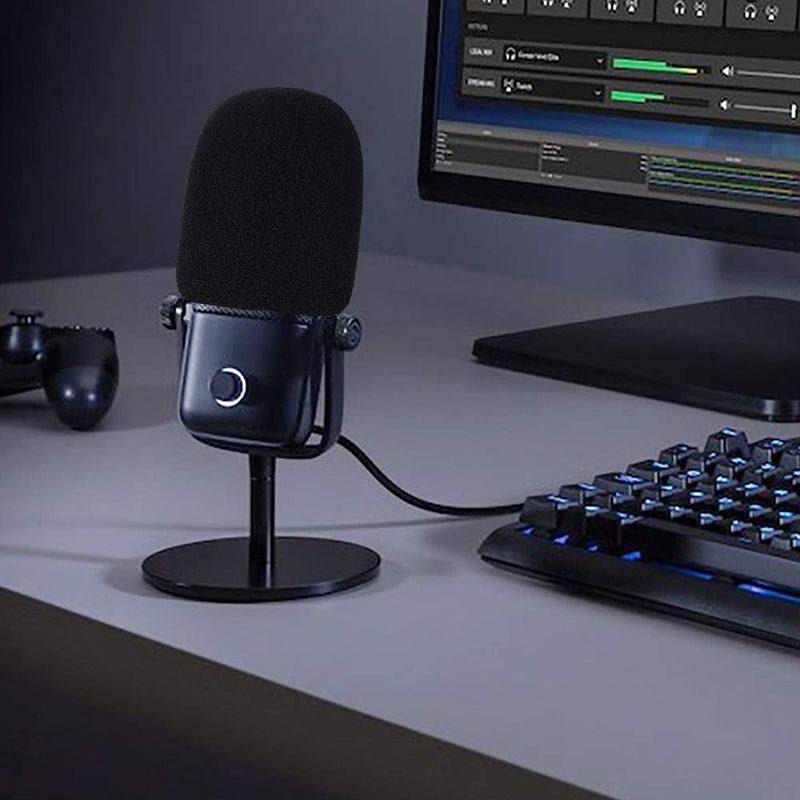 Pop Filter Used for Wave 1 Mic - Professional Streaming Mic Foam Covers Windscreen to Blocks Out Plosives, Compatible with Elgato Wave:1 Microphone by YOUSHARES