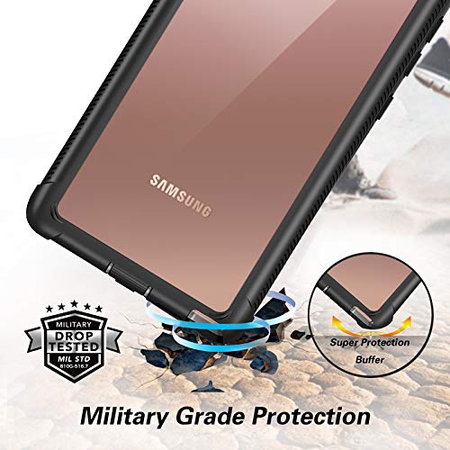 Lamcase for Galaxy Note 20 Ultra Case Built-in Screen Protector Full Body Rugged Durable Heavy Protection Shockproof Bumper Cover for Samsung Galaxy Note 20 Ultra 5G 6.9 inch 2020, Black